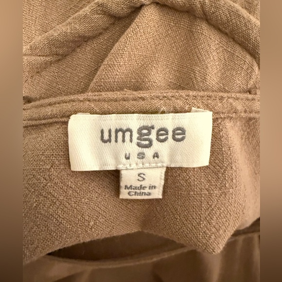 Umgee Tan High-Low Fringe Hem Dress - Picture 6 of 11